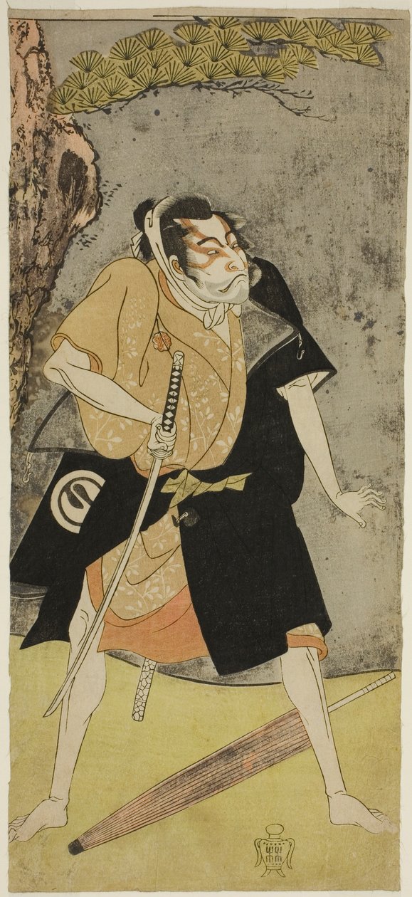 Aktor Sawamura Sojuro II jako wyjęty spod prawa autorstwa Katsukawa Shunsho