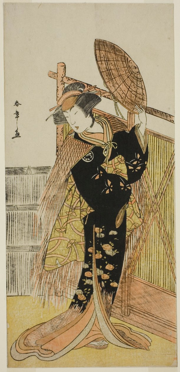 Segawa Chrysanthemum Woman Good As Michichiba Członek Higashi no Mori Sakae Kusunoki Wystąpił w Ichimura Członek Te Event Month, 1779 autorstwa Katsukawa Shunsho