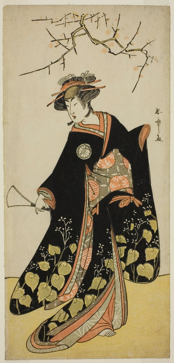 Sztuka Shitenno Tonoi no Kisewata (?), wystawiona w Teatrze Nakamura (?) w jedenastym miesiącu, (?) autorstwa Katsukawa Shunsho