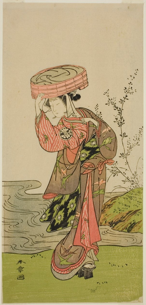 Aktor Segawa Yujiro (lub Segawa Kikunojo III) w niezidentyfikowanej roli autorstwa Katsukawa Shunsho