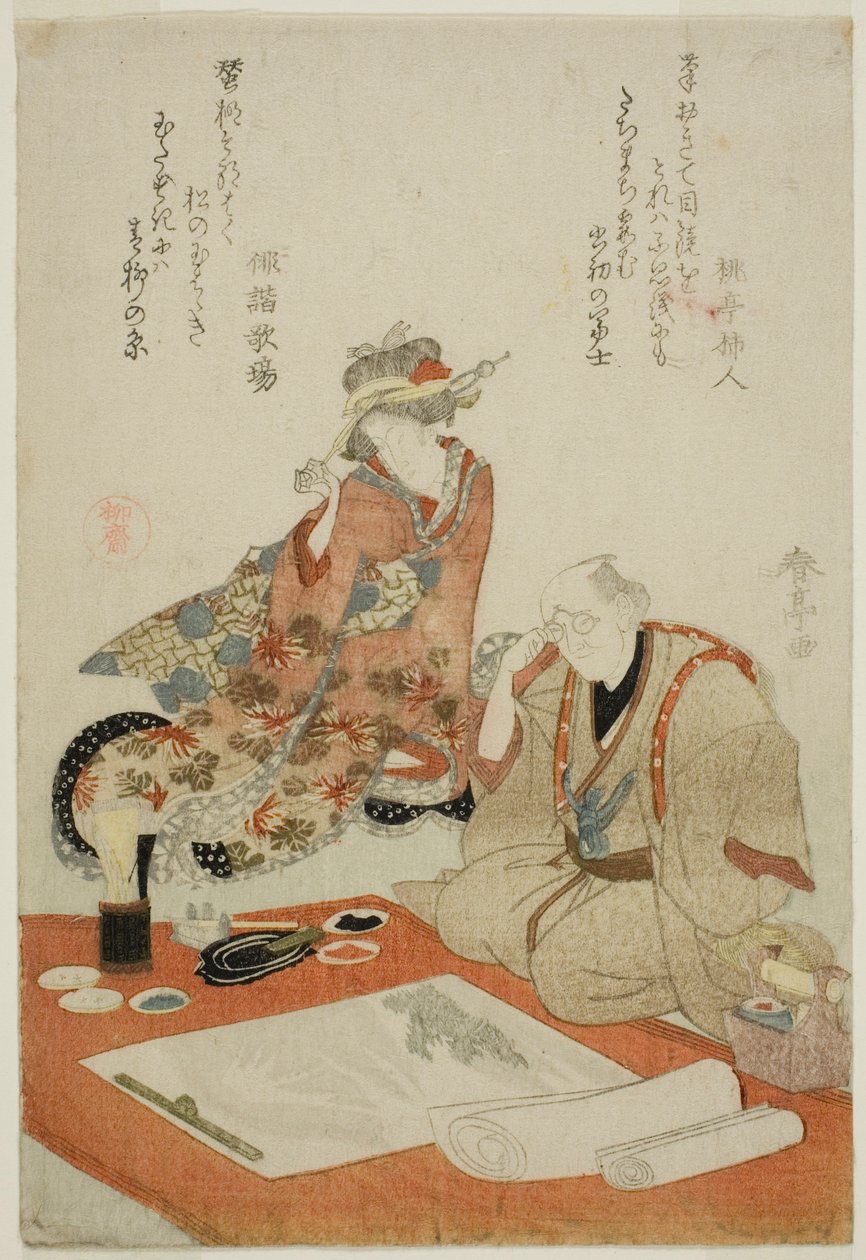 Badanie obrazu autorstwa Katsukawa Shuntei