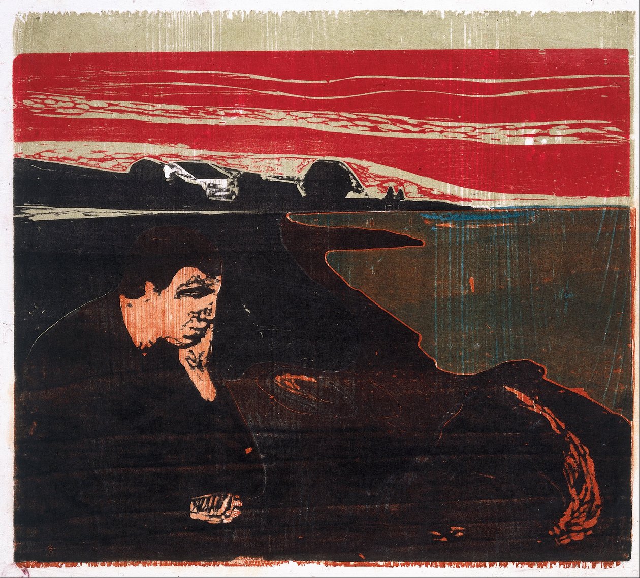 Wieczór. melancholia ja autorstwa Katsushika Hokusai