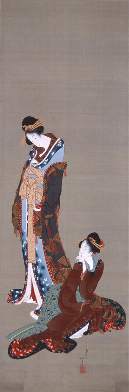 DWIE PIĘKNO autorstwa Katsushika Hokusai