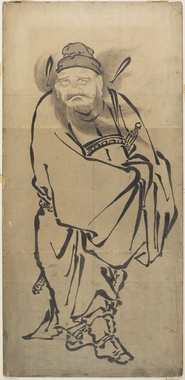 (Sho_ki Demon Quell), połowa XVIII-połowa XIX wieku autorstwa Katsushika Hokusai