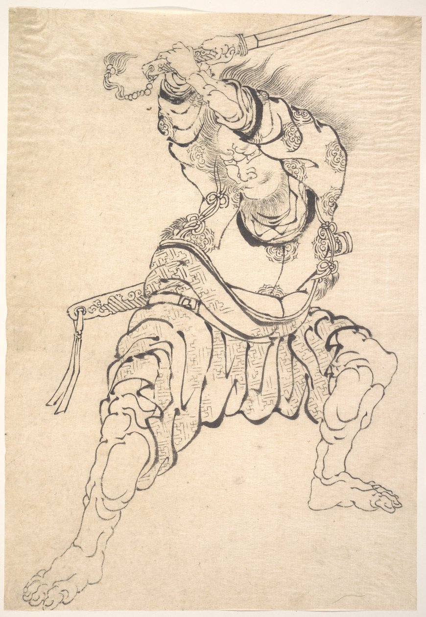 Wojownik autorstwa Katsushika Hokusai