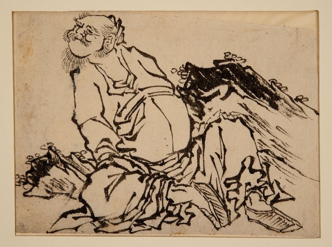 Chiński wojownik autorstwa Katsushika Hokusai