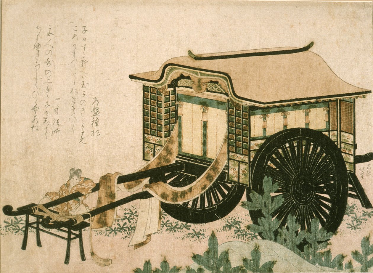 Powóz dworski autorstwa Katsushika Hokusai