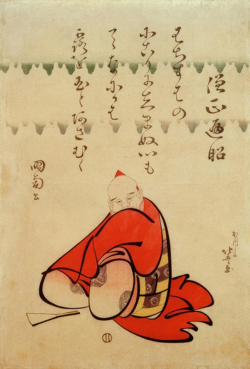 Wielebny opat Henjô autorstwa Katsushika Hokusai