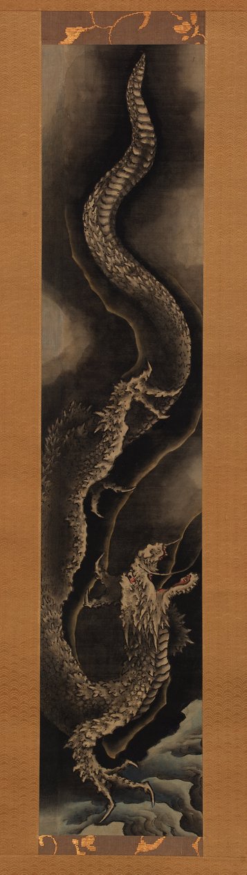 Zstępujący smok autorstwa Katsushika Hokusai