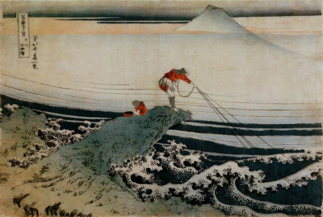 Zatoka Fischera autorstwa Katsushika Hokusai
