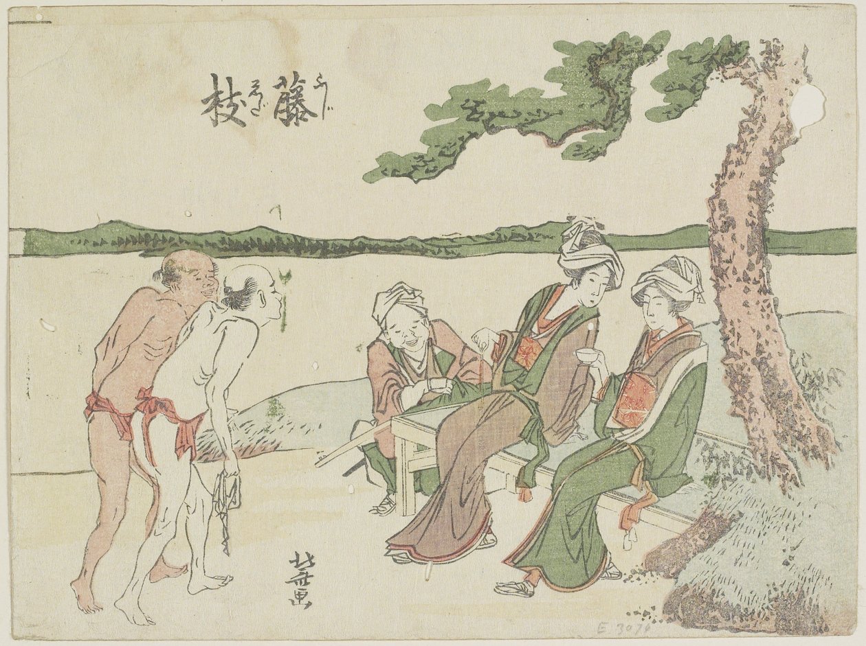 Fujieda, 1799-1802 autorstwa Katsushika Hokusai