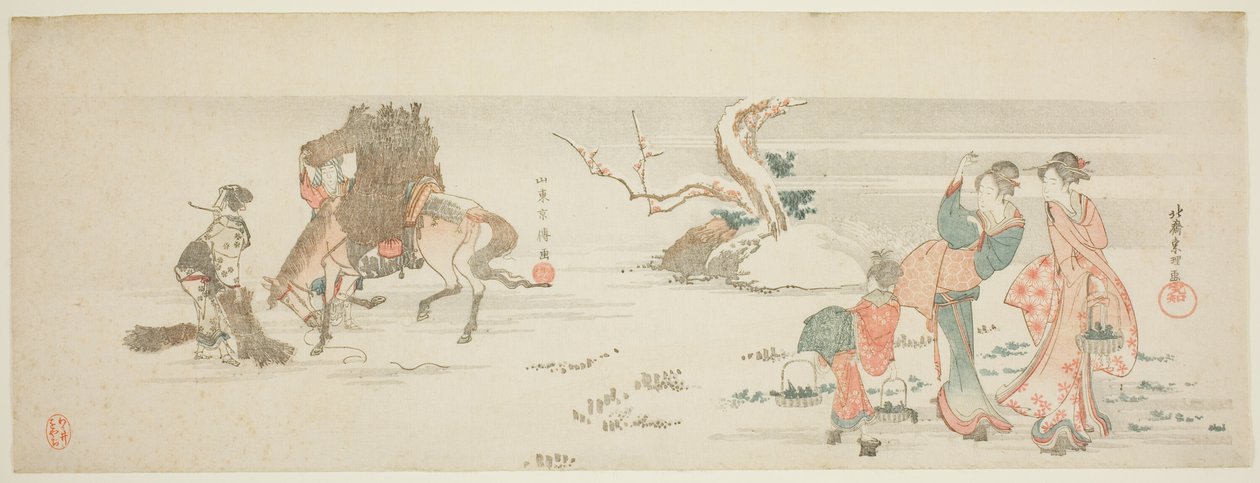 Zbieranie ziół autorstwa Katsushika Hokusai
