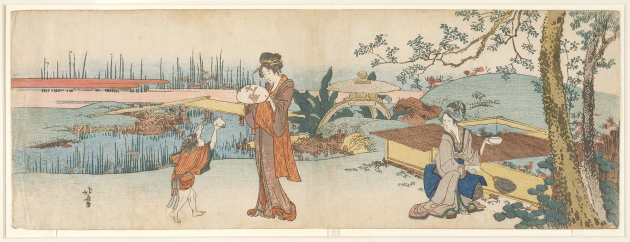 Sprzedawca złotych rybek autorstwa Katsushika Hokusai