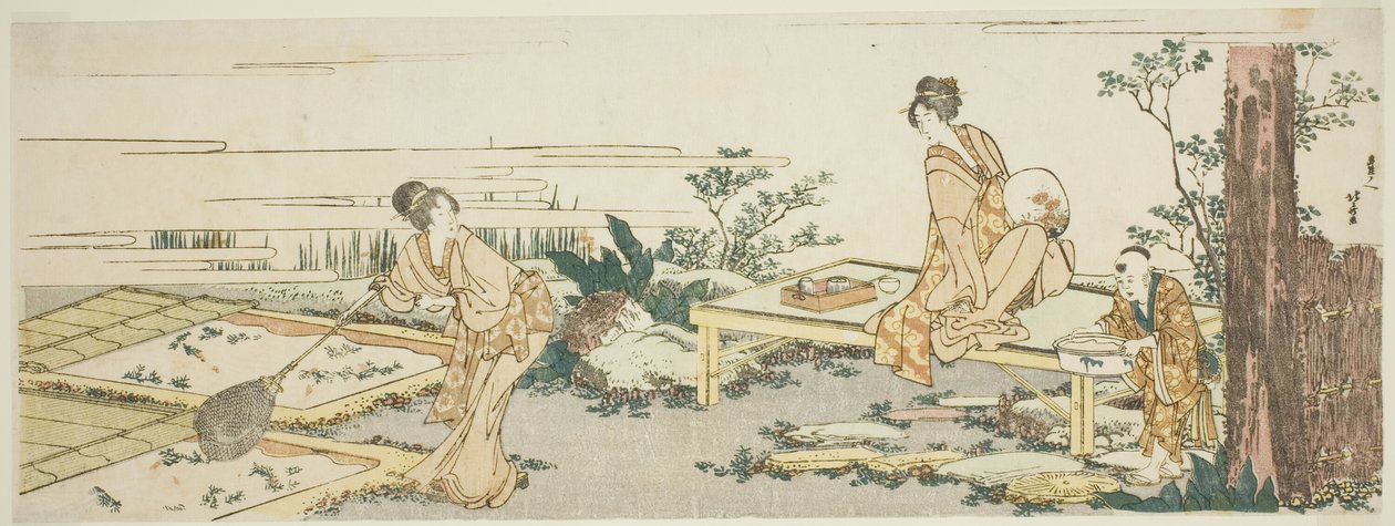 Hodowla złotych rybek autorstwa Katsushika Hokusai
