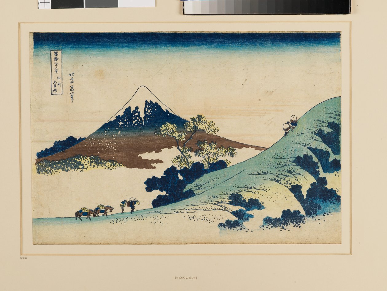 Przełęcz Inume w prowincji Kai autorstwa Katsushika Hokusai