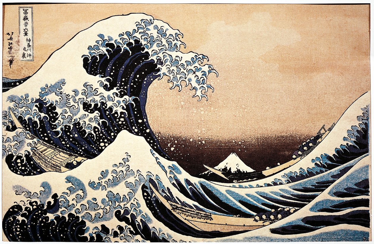 Japonia, obraz Wielkiej fali autorstwa Katsushika Hokusai