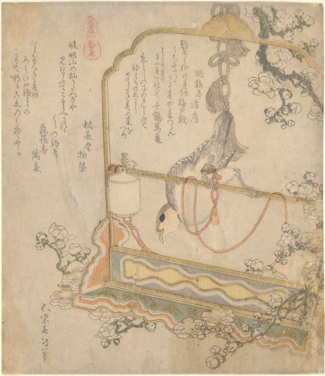Japoński Robin, z serii Wszystkie rodzaje koni autorstwa Katsushika Hokusai