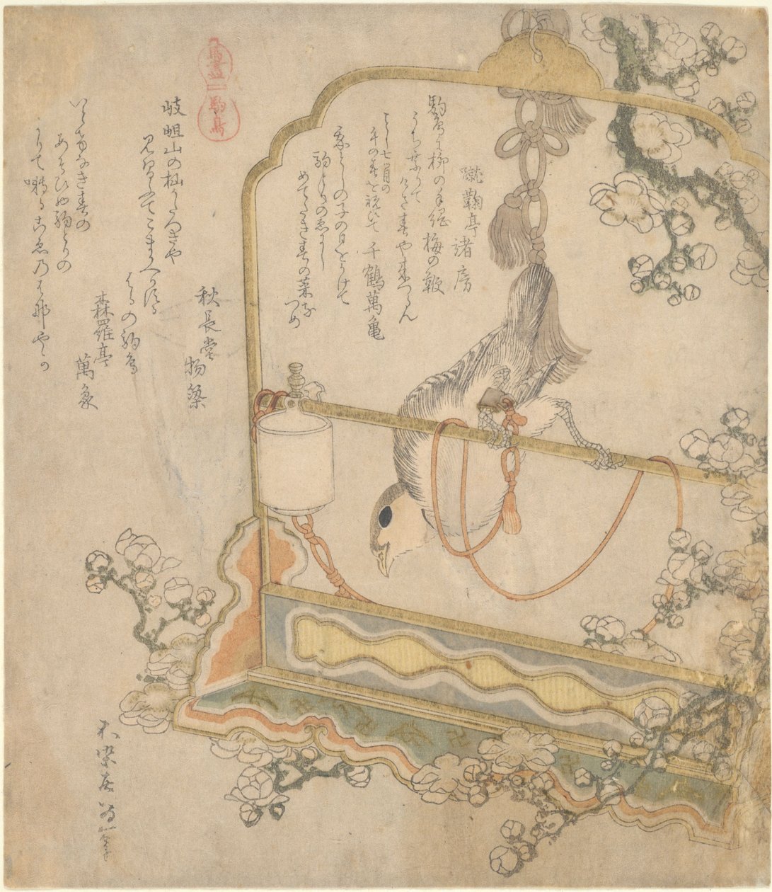 Rudzik japoński, z serii „Wszelkiego rodzaju konie” autorstwa Katsushika Hokusai