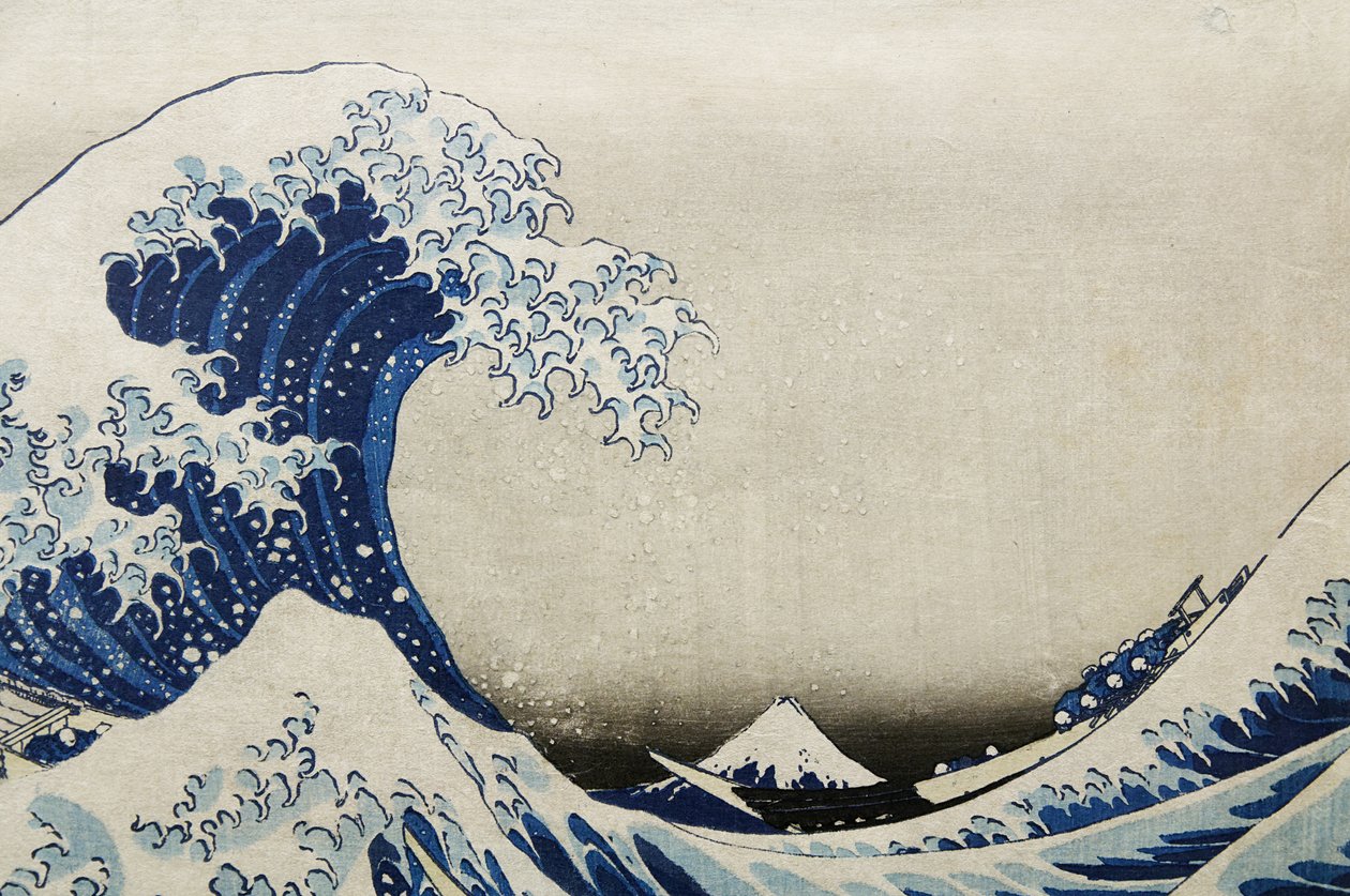Wielka fala na Kanagawie autorstwa Katsushika Hokusai