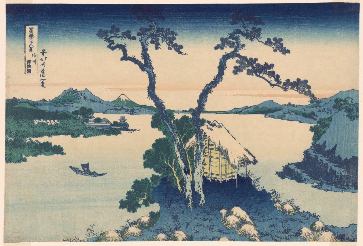 Shinano Shinano P Lovinse (nowy gatunek Jezioro Suwa), z serii s `` Pan Tirty x Widoki na górę Fuji (Fuji Kasaju Rokukatsu)