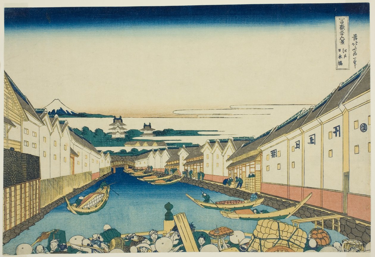 Menadżer Nihonbashi B Edo (Edo Nihonbashi), z serii Te s `` Mr. Tirty x Vie ws Of Mount Fuji (Fugaku Usaju Rokukei) 