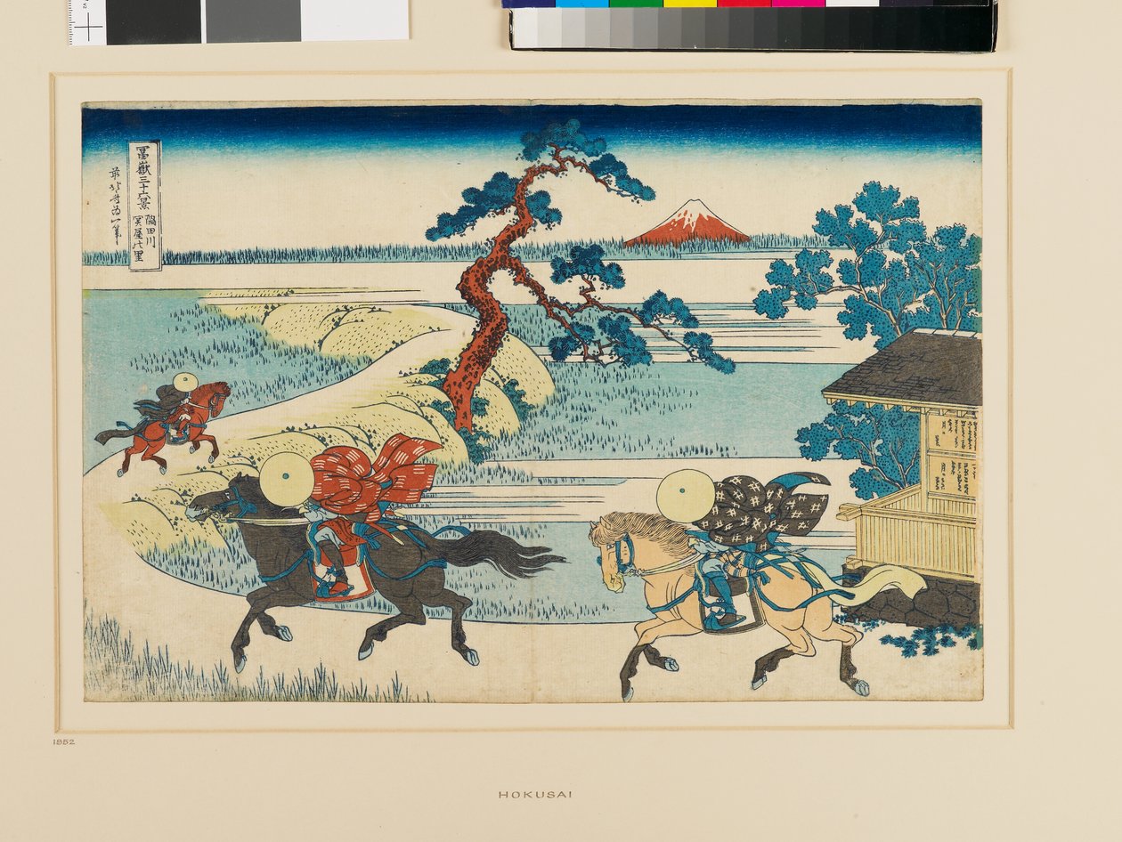 Wioski Sekiya nad rzeką Sumida autorstwa Katsushika Hokusai