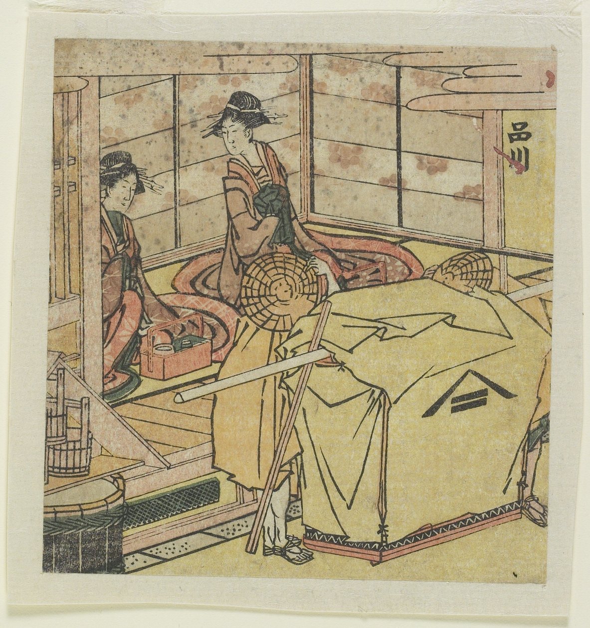 Shinagawa ok. 1804 autorstwa Katsushika Hokusai