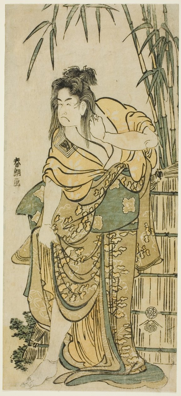 Aktor Ichikawa Komazo jako kobieta z rozczochranymi włosami autorstwa Katsushika Hokusai