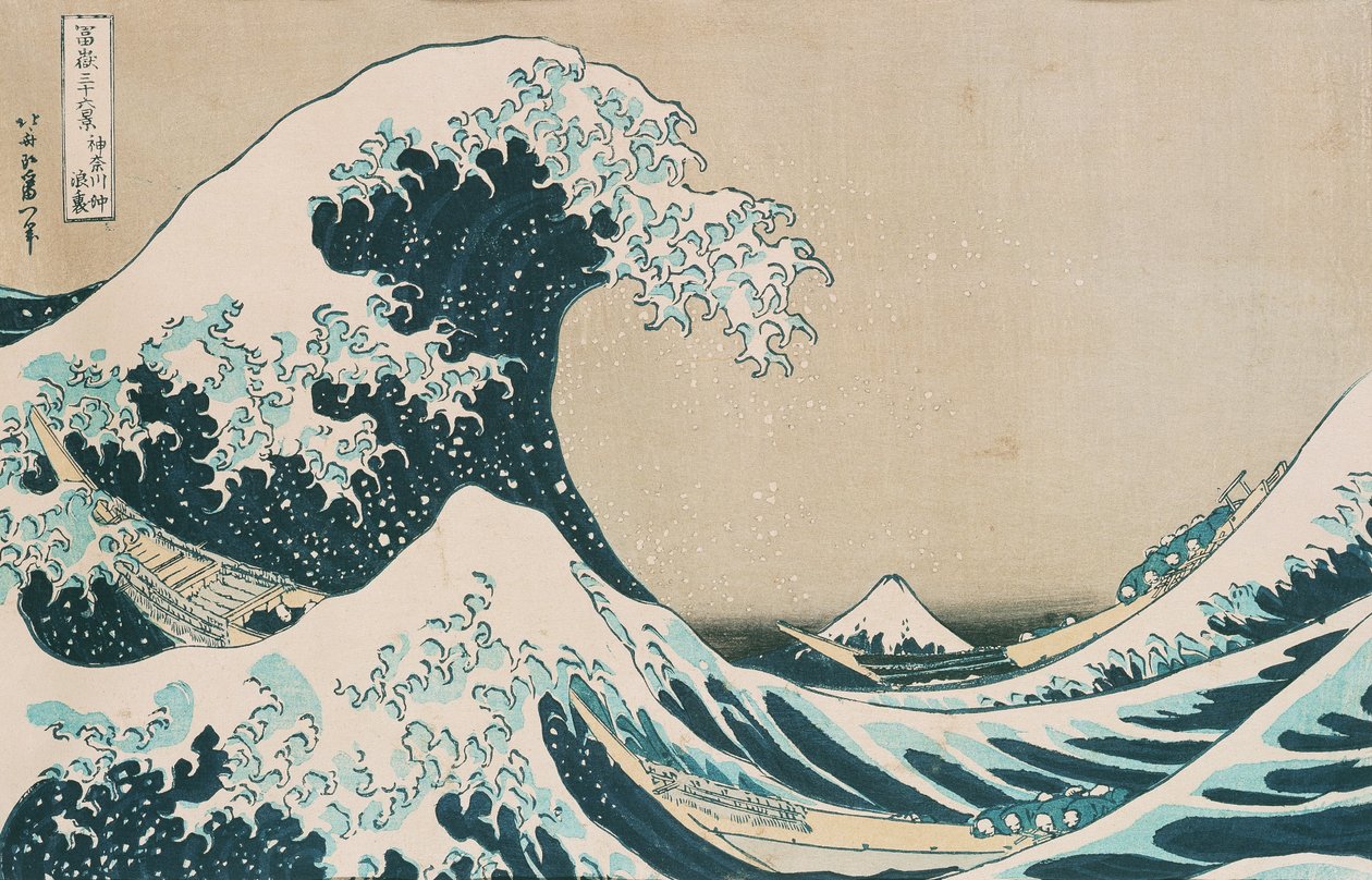 Wielka fala Kanagawa autorstwa Katsushika Hokusai