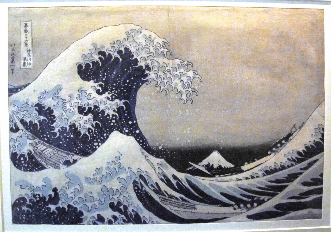 Wielka fala u wybrzeży Kanagawy autorstwa Katsushika Hokusai