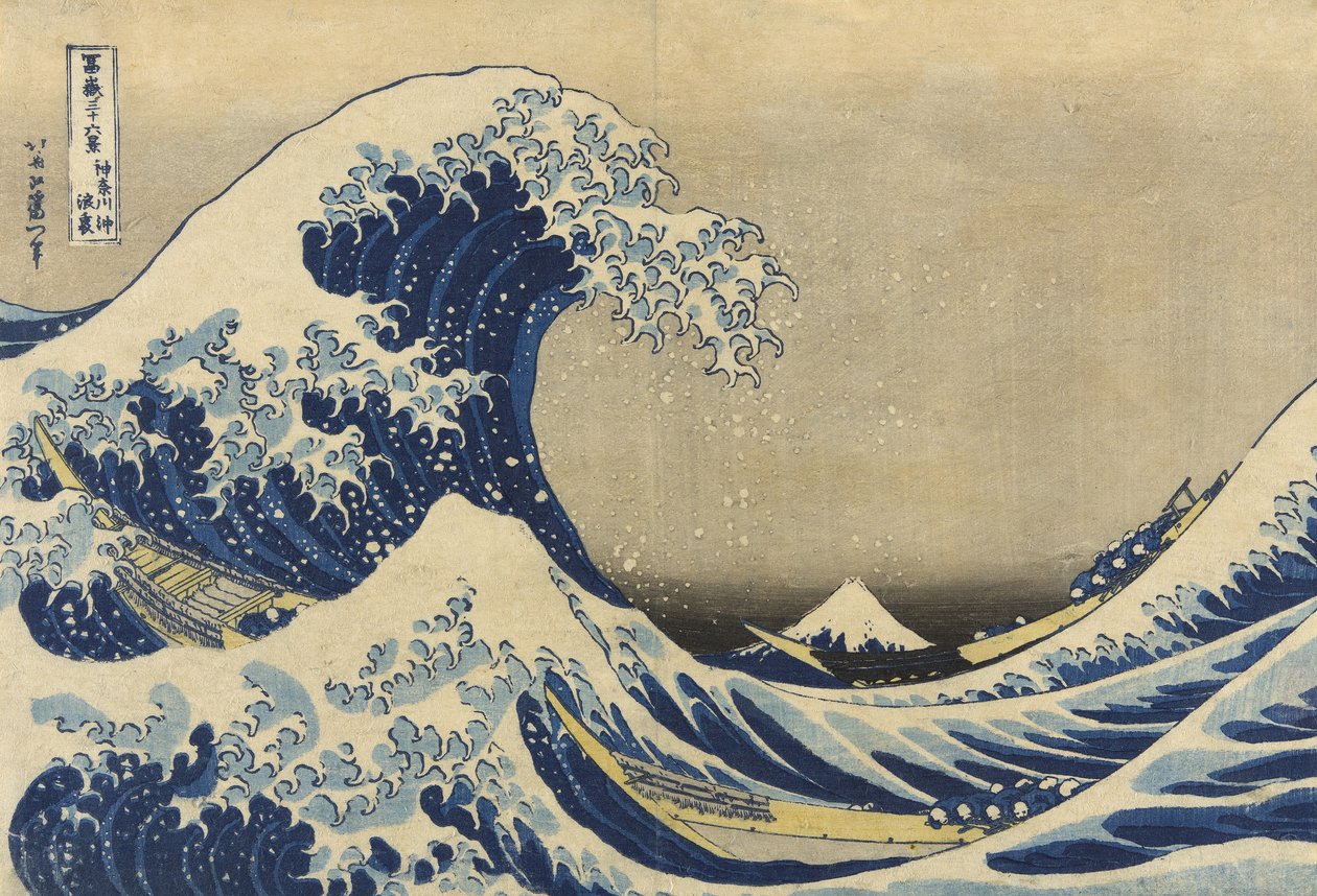Wielka fala z Kanagawy autorstwa Katsushika Hokusai