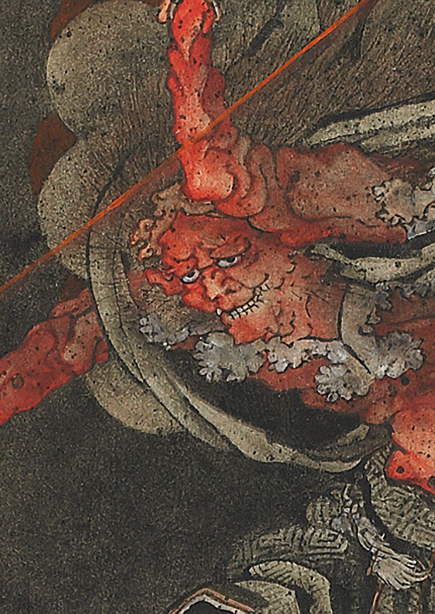 Bóg piorunów, okres Edo autorstwa Katsushika Hokusai