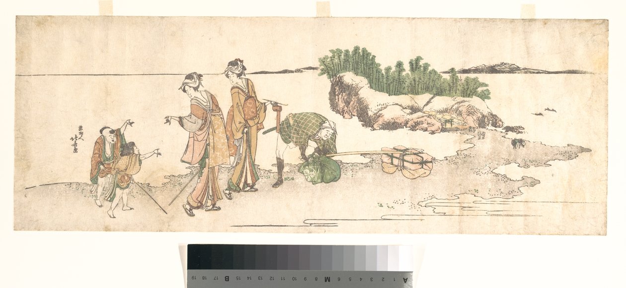 Kobiety w krajobrazie autorstwa Katsushika Hokusai