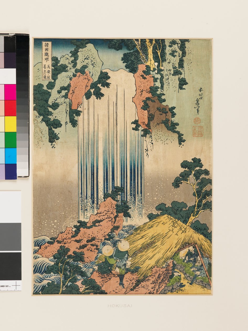 Wodospad Yoro w prowincji Mino (kopia) autorstwa Katsushika Hokusai