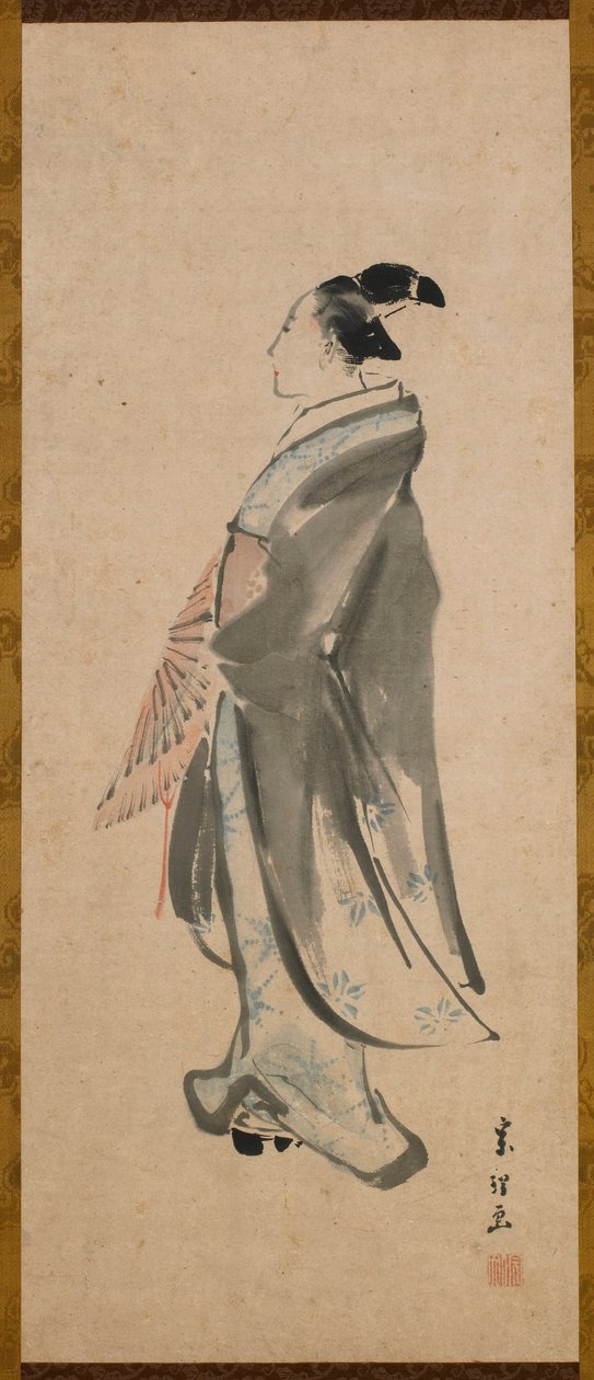 Młody mężczyzna, okres Edo, ca. 1795-1798. autorstwa Katsushika Hokusai