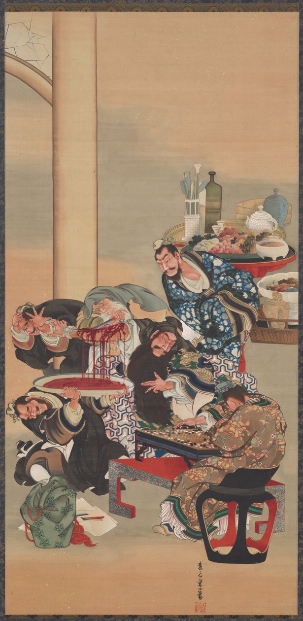 Operacja na ramieniu Guanyu autorstwa Katsushika Ōi
