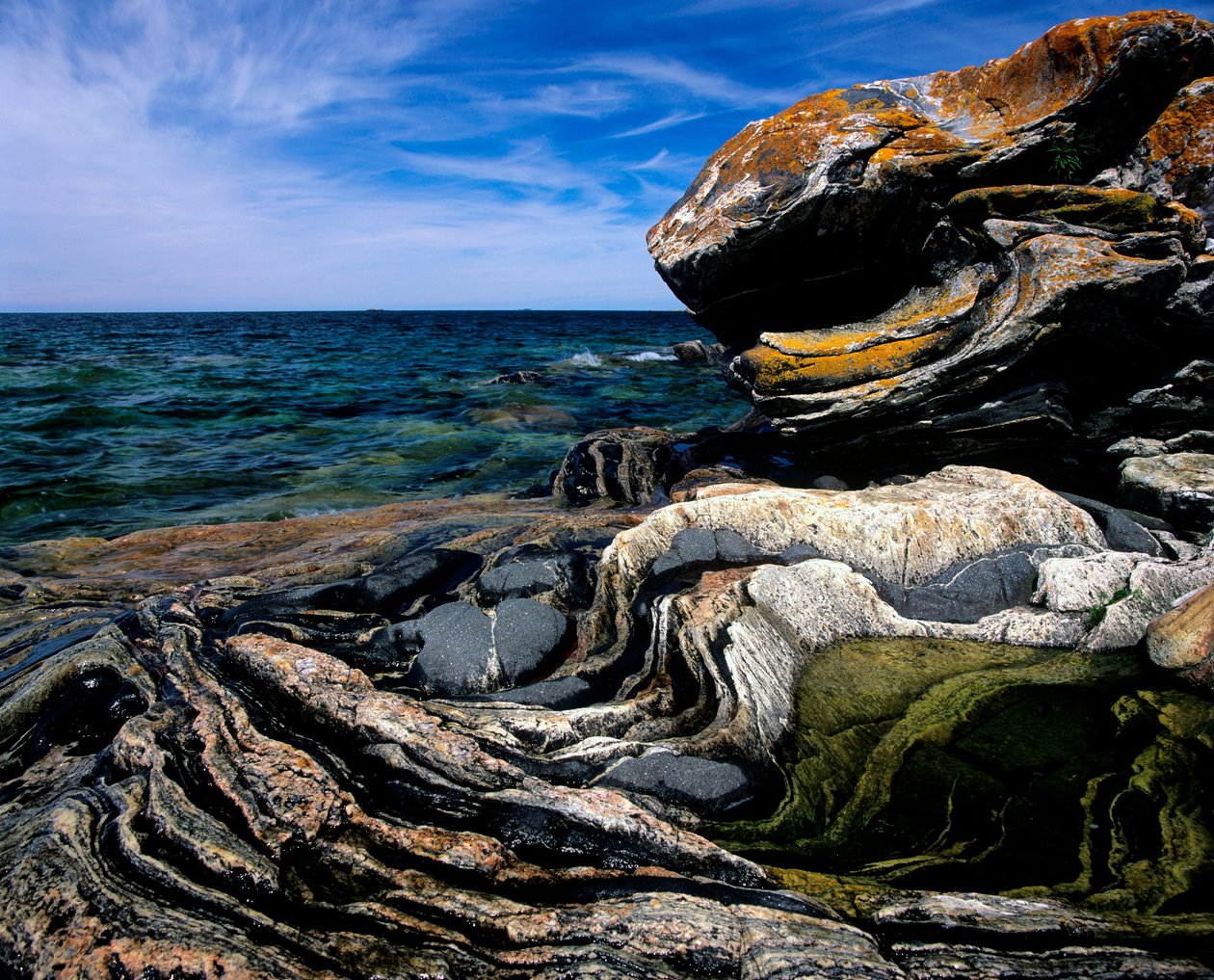 Kanada, Ontario, Georgian Bay, przybrzeżne formacje skalne autorstwa Alec Hunter