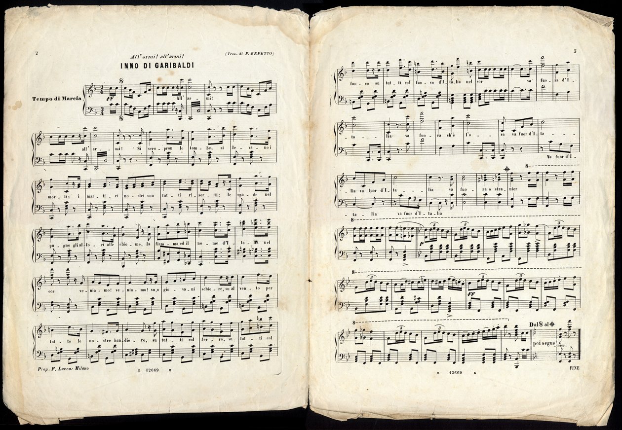 HYMN DO GARIBALDIEGO, koniec XIX w. autorstwa Alec Hunter