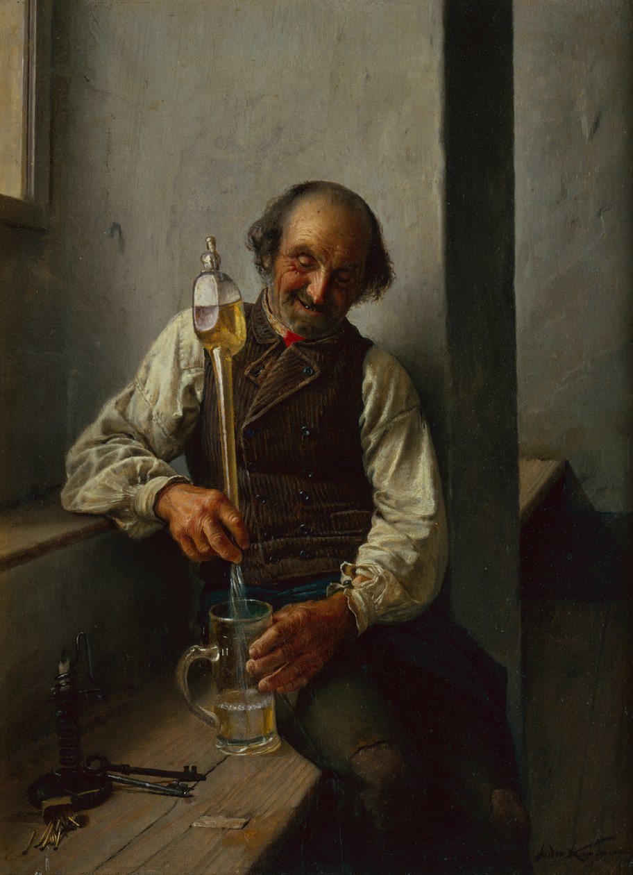 The Taper (olej na płótnie) autorstwa Kaufmann Isidor