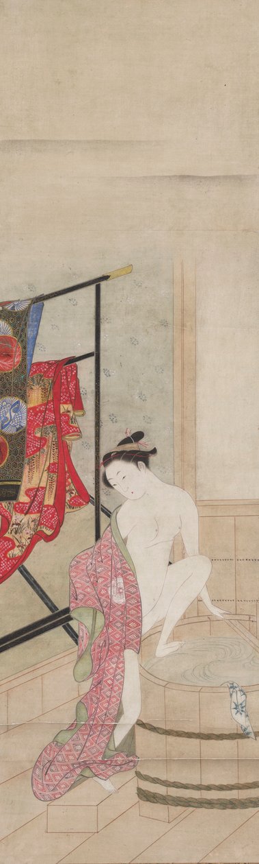 Pani w wannie autorstwa Kawamata Tsunemasa