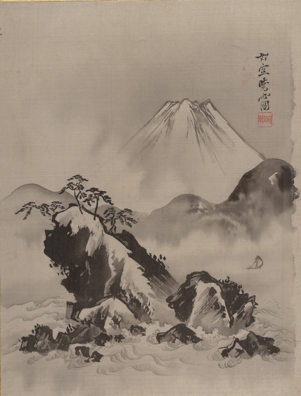 Góra Fuji, ca. 1887. autorstwa Kawanabe Kyosai