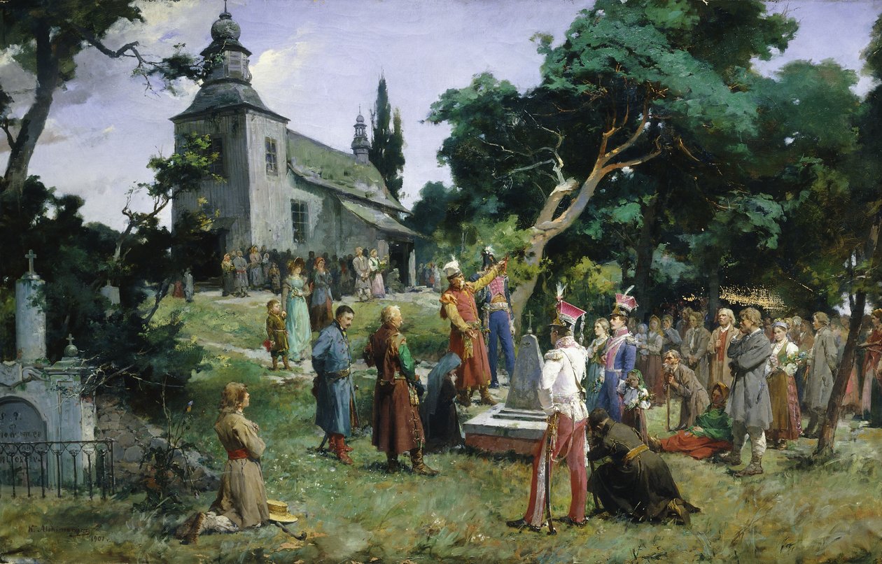 Czczony Bohater, 1901 autorstwa Kazimierz Alchimowicz