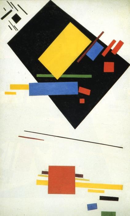 Suprematyzm autorstwa Kazimir Severinovich Malevich