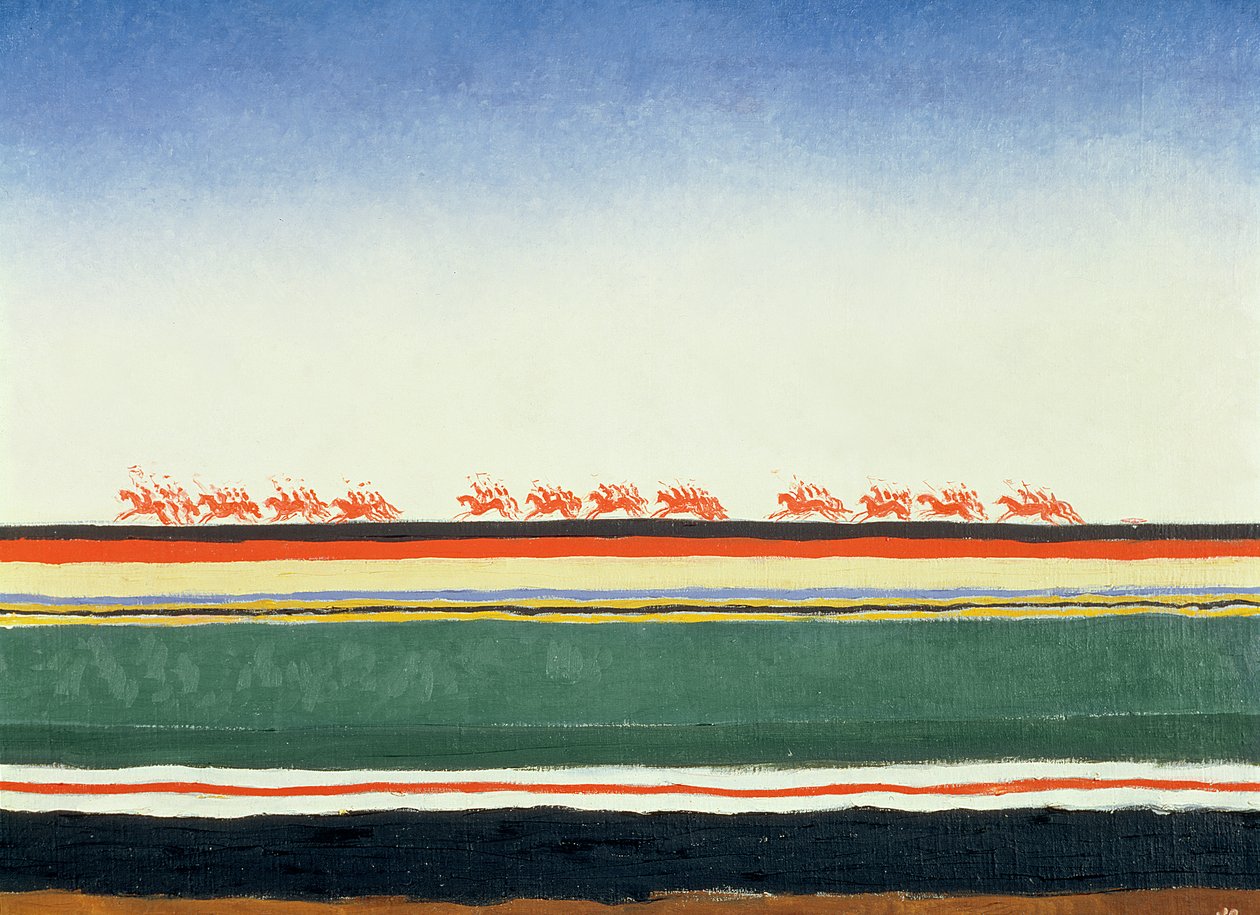 Czerwona Kawaleria, 1928-32 autorstwa Kazimir Severinovich Malevich
