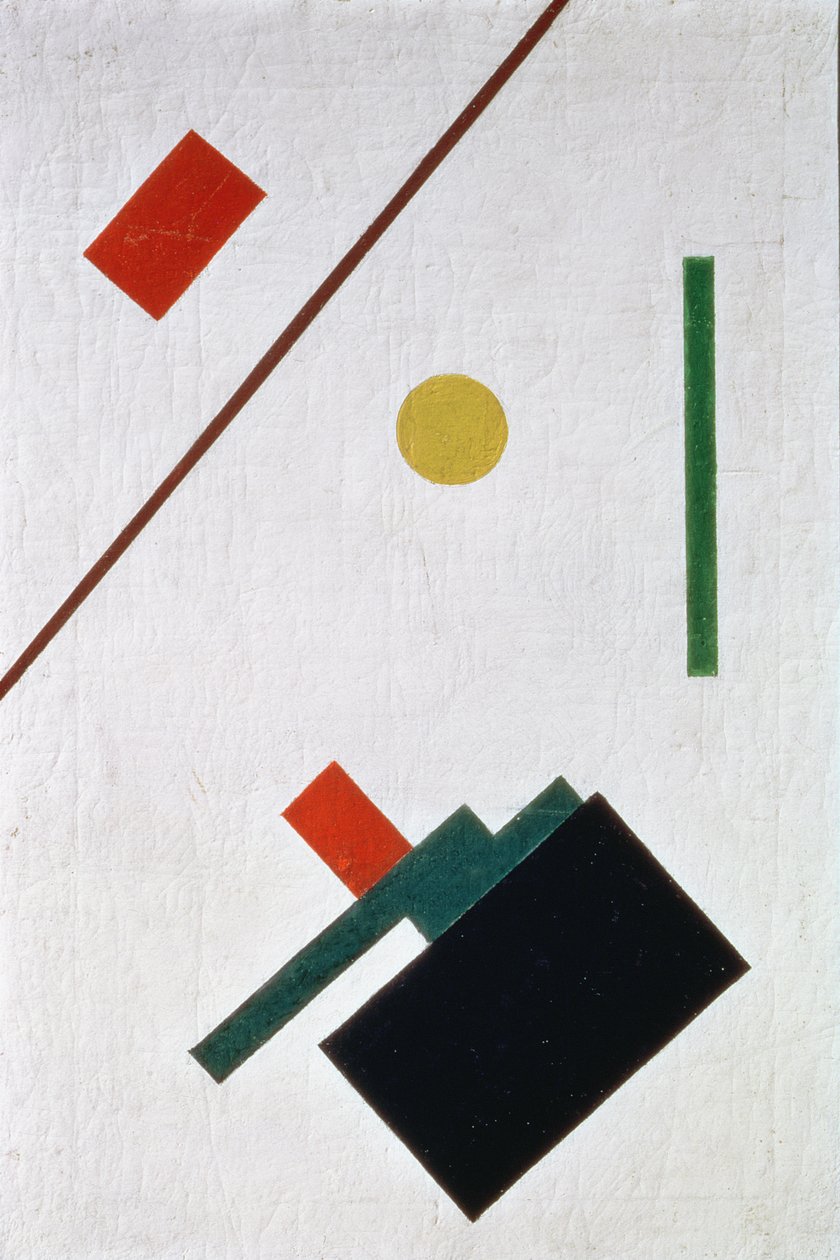 Kompozycja suprematystyczna, 1915 autorstwa Kazimir Severinovich Malevich