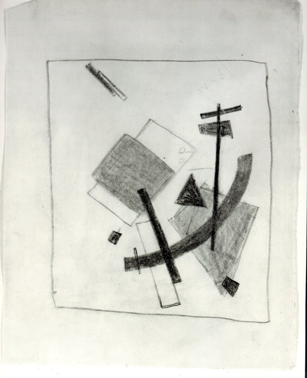 Kompozycja suprematystyczna, ok. 1915-16 autorstwa Kazimir Severinovich Malevich