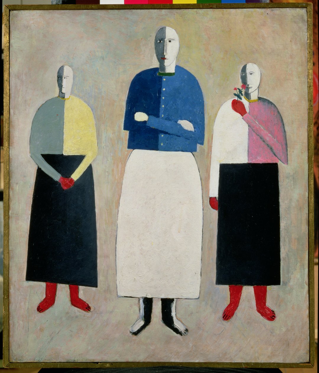 Trzy małe dziewczynki, 1928-32 autorstwa Kazimir Severinovich Malevich
