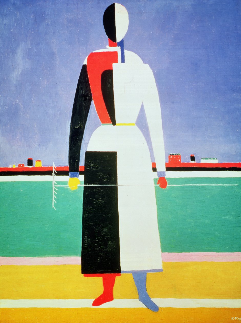 Тармууртай эмэгтэй, 1928-32 оны поли autorstwa Kazimir Severinovich Malevich