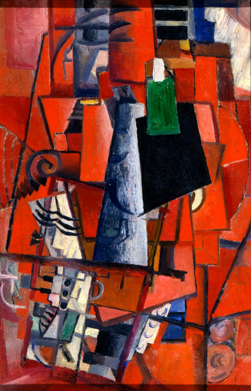 Kobieta przy fortepianie, 1913. autorstwa Kazimir Severinovich Malevich