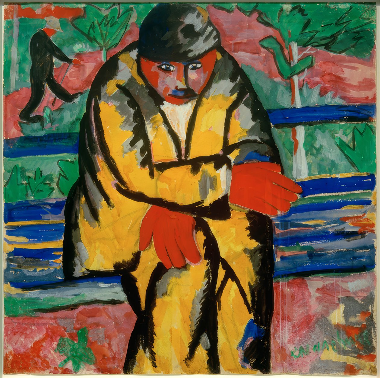 Na bulwarze, 1910 autorstwa Kazimir Severinovich Malevich